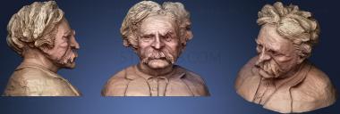 3D model Mark Twain Bust (STL)